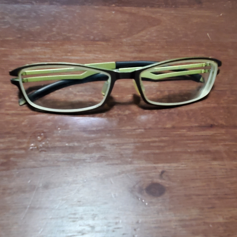 Orgreen Speedster Titanium Eyeglasses Green Black *Frame Only* Made In JAPAN.